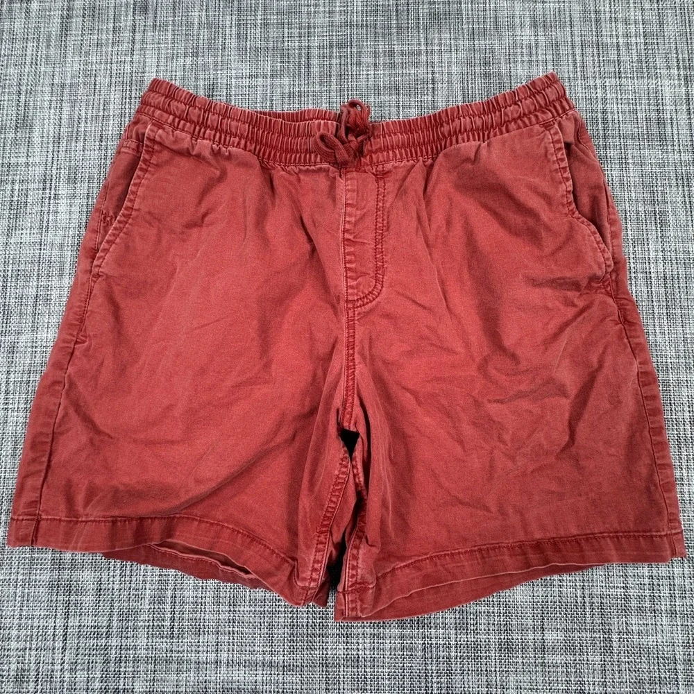 Vans Mens Range Elastic Relaxed Fit Chino Shorts Burnt Red Large Skateboarding